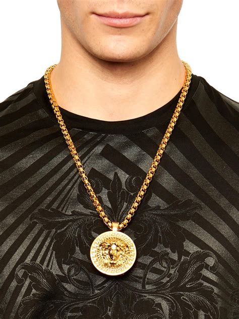 Versace Men's Medusa Pendant Necklace 